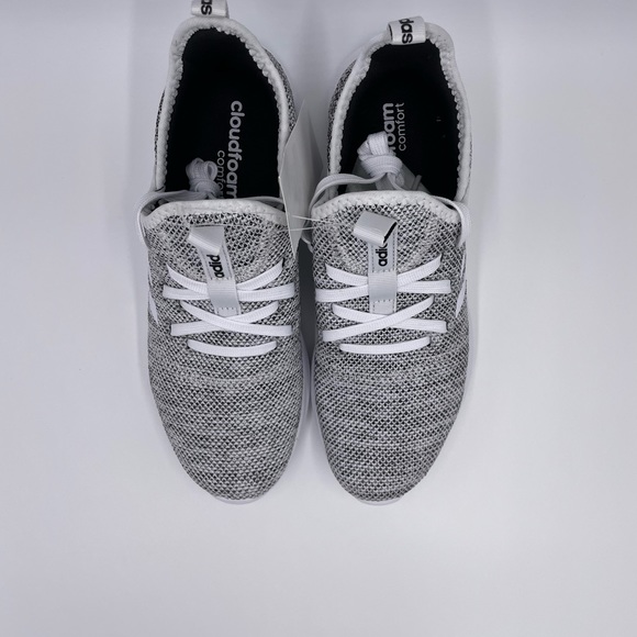 Adidas Cloudfoam Pure White / Gray Womens Shoes - Picture 8 of 8